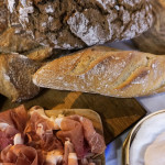 Baguette und Prosciutto